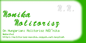 monika molitorisz business card